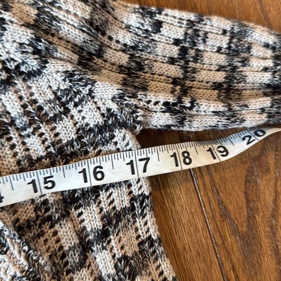 INC International concepts open knit striped draped cardigan sweater m - Picture 6 of 8